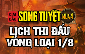 LỊCH THI ĐẤU VÒNG LOẠI 1/8 NHÁNH THUA - ST4