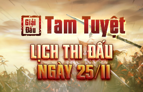 LỊCH THI ĐẤU NGÀY 25/11