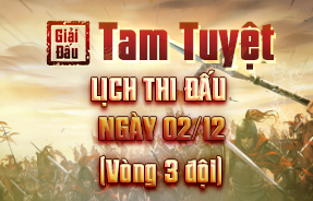 LỊCH THI ĐẤU NGÀY 02/12